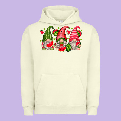 Watermelon Gnomes Urban Hoodie Designed By Zillion Design Studio