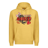 Antique Gold little sister biggest fan baseball Premium Hoodie - Zillion Design Studio