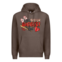 Coffee little sister biggest fan baseball Premium Hoodie - Zillion Design Studio