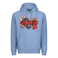 Colony Blue little sister biggest fan baseball Premium Hoodie - Zillion Design Studio