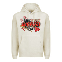 Oatmeal Heather little sister biggest fan baseball Premium Hoodie - Zillion Design Studio
