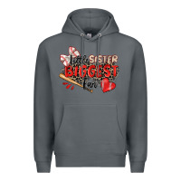 Rock little sister biggest fan baseball Premium Hoodie - Zillion Design Studio