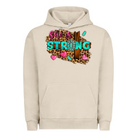 Pigment French Oak she is strong Urban Hoodie - texasbilliewilder