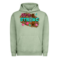 Pigment Oil Green she is strong Urban Hoodie - texasbilliewilder