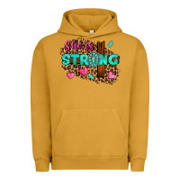 Pigment Peanut Butter she is strong Urban Hoodie - texasbilliewilder