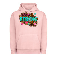 Pigment Salmon she is strong Urban Hoodie - texasbilliewilder