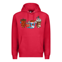 Cardinal basketball coffee cups Premium Hoodie - texasbilliewilder