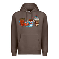 Coffee basketball coffee cups Premium Hoodie - texasbilliewilder