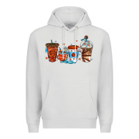 Dove Grey basketball coffee cups Premium Hoodie - texasbilliewilder