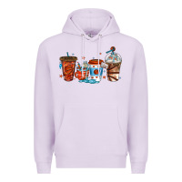 Lilac basketball coffee cups Premium Hoodie - texasbilliewilder