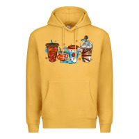 Mustard basketball coffee cups Premium Hoodie - texasbilliewilder