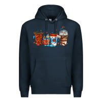 Navy basketball coffee cups Premium Hoodie - texasbilliewilder