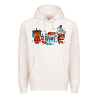 Pale Pink basketball coffee cups Premium Hoodie - texasbilliewilder