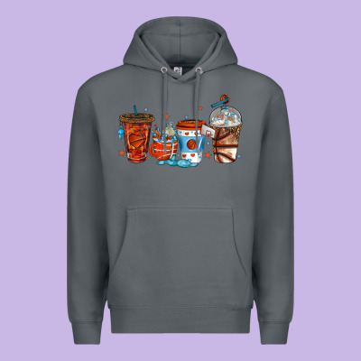 Basketball Coffee Cups Premium Hoodie Designed By Texasbilliewilder