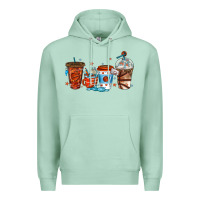 Seafoam basketball coffee cups Premium Hoodie - texasbilliewilder