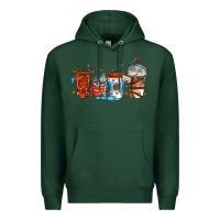 Sports Green basketball coffee cups Premium Hoodie - texasbilliewilder
