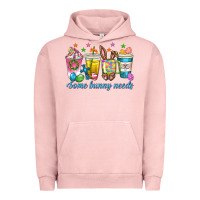 Pigment Salmon some bunny needs easter coffee cups Urban Hoodie - texasbilliewilder