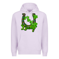 Lilac Lucky shamrock horseshoe Premium Hoodie - RanaPortraitStore