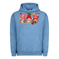 Pigment Pebble Blue strawberry gnomes Urban Hoodie - Zillion Design Studio