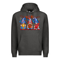 Charcoal Heather basketball gnome Premium Hoodie - texasbilliewilder