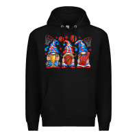 Black basketball gnome Premium Hoodie - texasbilliewilder