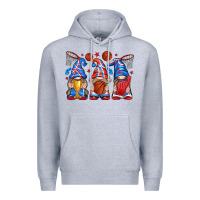 Heather Grey basketball gnome Premium Hoodie - texasbilliewilder