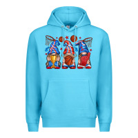 Ocean Blue basketball gnome Premium Hoodie - texasbilliewilder