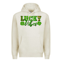 Oatmeal Heather lucky vibes Premium Hoodie - RanaPortraitStore