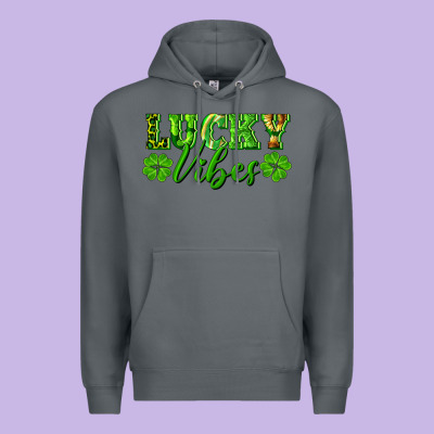 Lucky Vibes Premium Hoodie Designed By Ranaportraitstore
