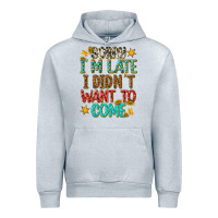 Heather Grey sorry i am late i didnt want to come Urban Hoodie - texasbilliewilder