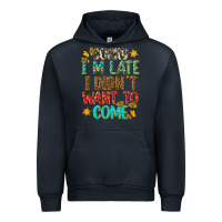 Navy sorry i am late i didnt want to come Urban Hoodie - texasbilliewilder