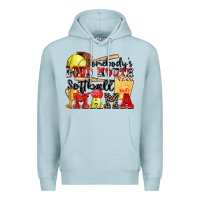 Blue Mist somebody's loud mouth softball mama Premium Hoodie - Zillion Design Studio