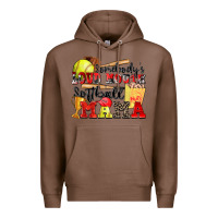 Chestnut somebody's loud mouth softball mama Premium Hoodie - Zillion Design Studio