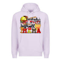 Lilac somebody's loud mouth softball mama Premium Hoodie - Zillion Design Studio