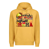 Mustard somebody's loud mouth softball mama Premium Hoodie - Zillion Design Studio