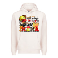 Pale Pink somebody's loud mouth softball mama Premium Hoodie - Zillion Design Studio