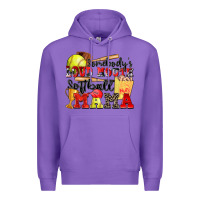 Purple somebody's loud mouth softball mama Premium Hoodie - Zillion Design Studio