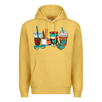 Antique Gold math teacher coffee cups Premium Hoodie - AdoDesignShop