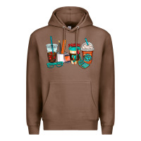Chestnut math teacher coffee cups Premium Hoodie - AdoDesignShop