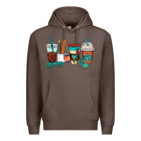 Coffee math teacher coffee cups Premium Hoodie - AdoDesignShop