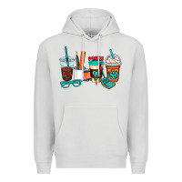 Dove Grey math teacher coffee cups Premium Hoodie - AdoDesignShop
