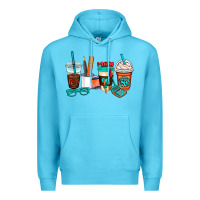Ocean Blue math teacher coffee cups Premium Hoodie - AdoDesignShop