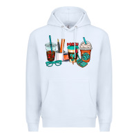 White math teacher coffee cups Premium Hoodie - AdoDesignShop
