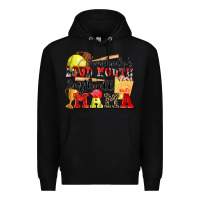 Black somebody's loud mouth softball mama Premium Hoodie - Zillion Design Studio