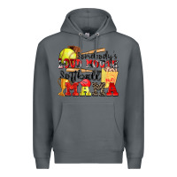 Rock somebody's loud mouth softball mama Premium Hoodie - Zillion Design Studio
