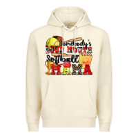 Sandshell somebody's loud mouth softball mama Premium Hoodie - Zillion Design Studio