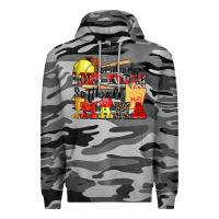 Slate Camo somebody's loud mouth softball mama Premium Hoodie - Zillion Design Studio