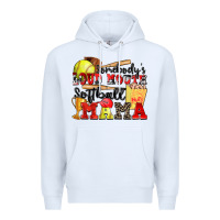 White somebody's loud mouth softball mama Premium Hoodie - Zillion Design Studio