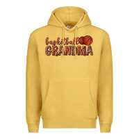 Antique Gold basketball grandma with leopard Premium Hoodie - texasbilliewilder