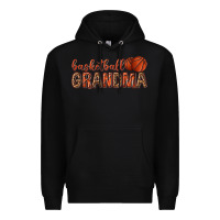 Black basketball grandma with leopard Premium Hoodie - texasbilliewilder